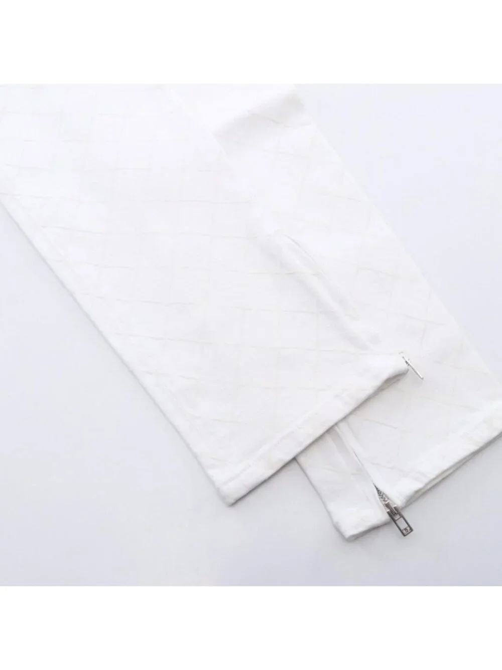 Chanel Denim Pants Quilted Skinny Cotton